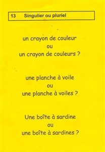 Amusons-nous avec le pluriel !